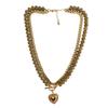 Korean Style Heart Pendant Necklace With Alloy Material For Party Wear