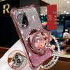 Huawei Nova Phone Case – Glitter Stand Model, Compatible with Nova 12-15, Designed for Women, Trendy Internet Celebrity Style