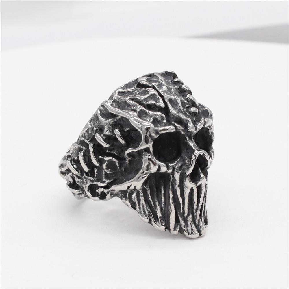 Jewelry Retro Scar Skull Ring Men's Ring