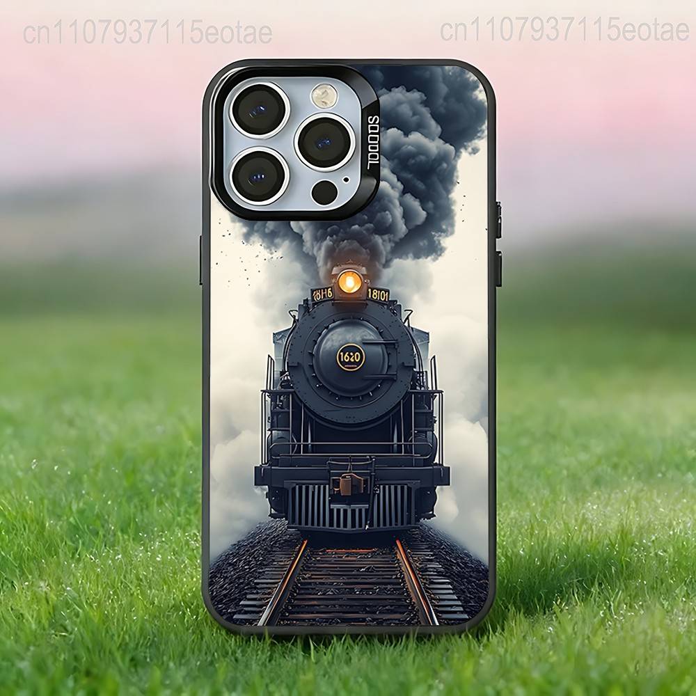 

Vintage Classic Steam Train Railway Phone Case For iPhone 17,16,15,14,13,12,11,Pro,Max,Plus,E,Air,Mini Anti Fall Black Bumper iPhone16plus