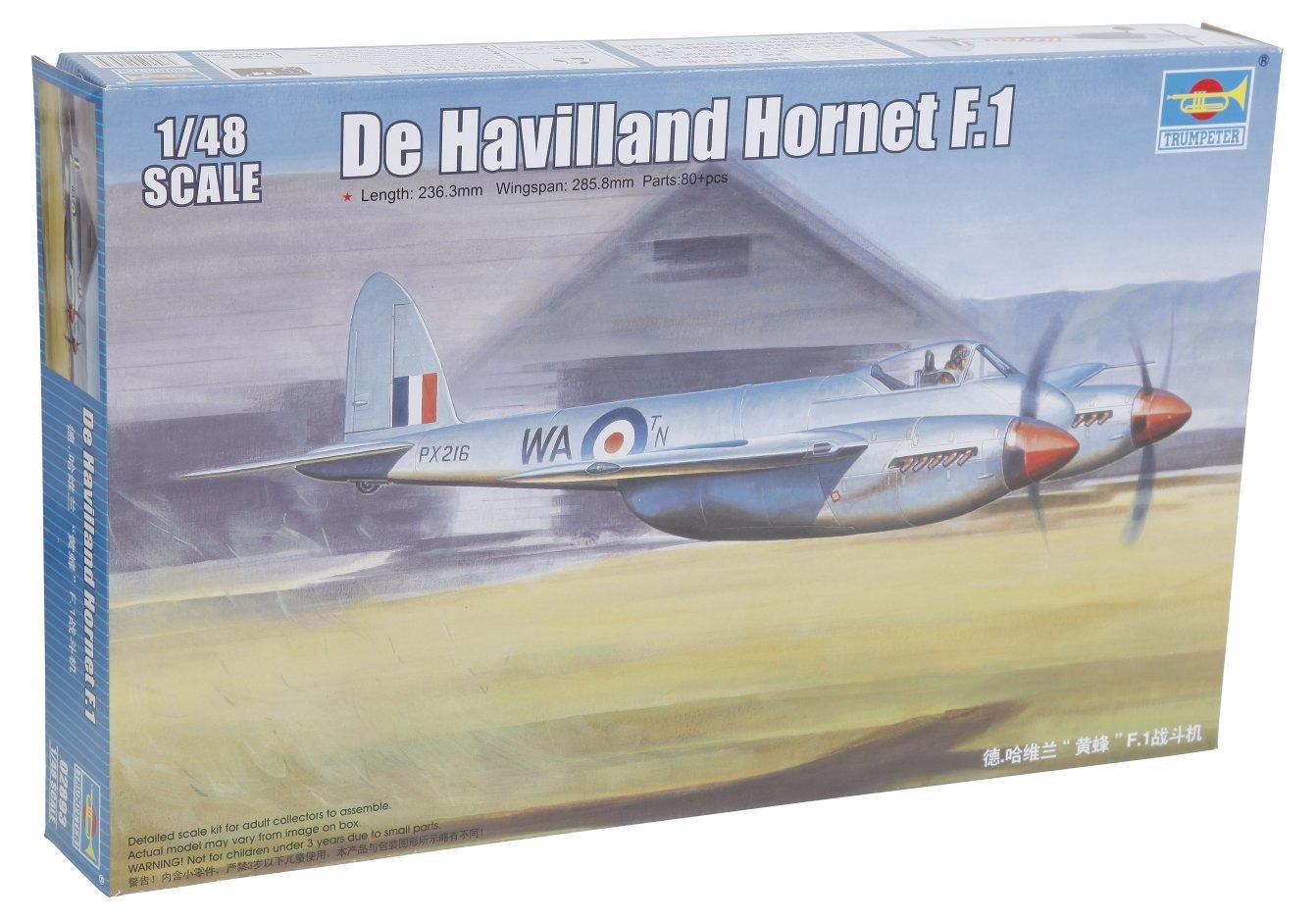 

Trumpeter scale de Havilland Hornet plastic model 1/48 F.1