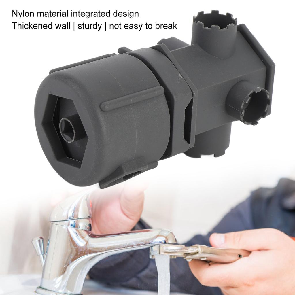 Narzędzie do usuwania aeratora Wielofunkcyjne Solidne Nylonowe Narzędzie do usuwania klucza do aeratora kranu ze śrubokrętami z kluczem sześciokątnym