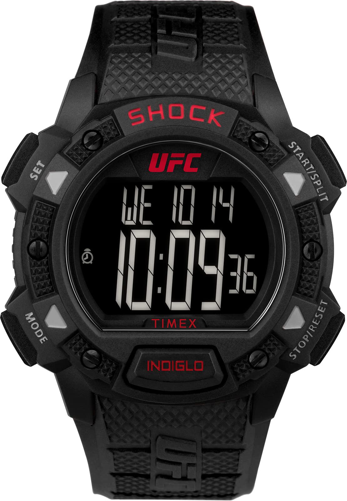 

Timex UFC Men s CoreShock 45mm Watch, Black/Digital/Black. , modern