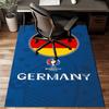 German Football Emblem Printed Office Carpet Chair Cushion  Entryway Rug, Rugs for Living Room, Bedroom Christmas gifts