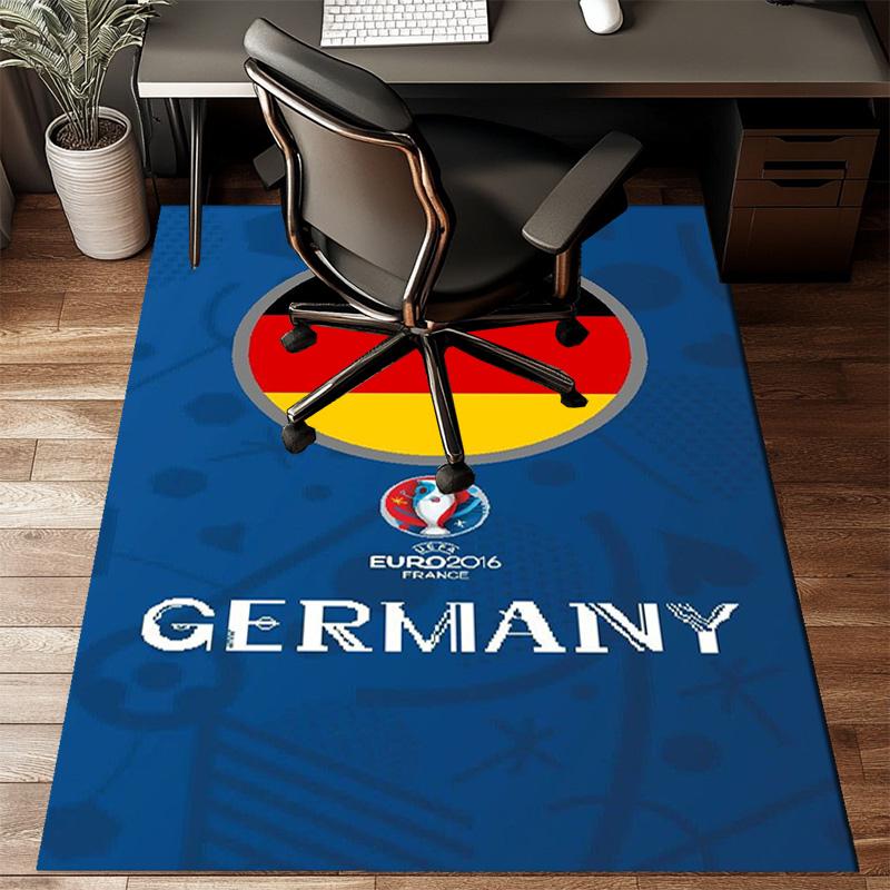 German Football Emblem Printed Office Carpet Chair Cushion Entryway Rug, Rugs for Living Room, Bedroom Christmas gifts