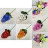 Realistische Hortensie Kunstblume Weiches Silikon für Event-Styling Heim-Büro-Dekor