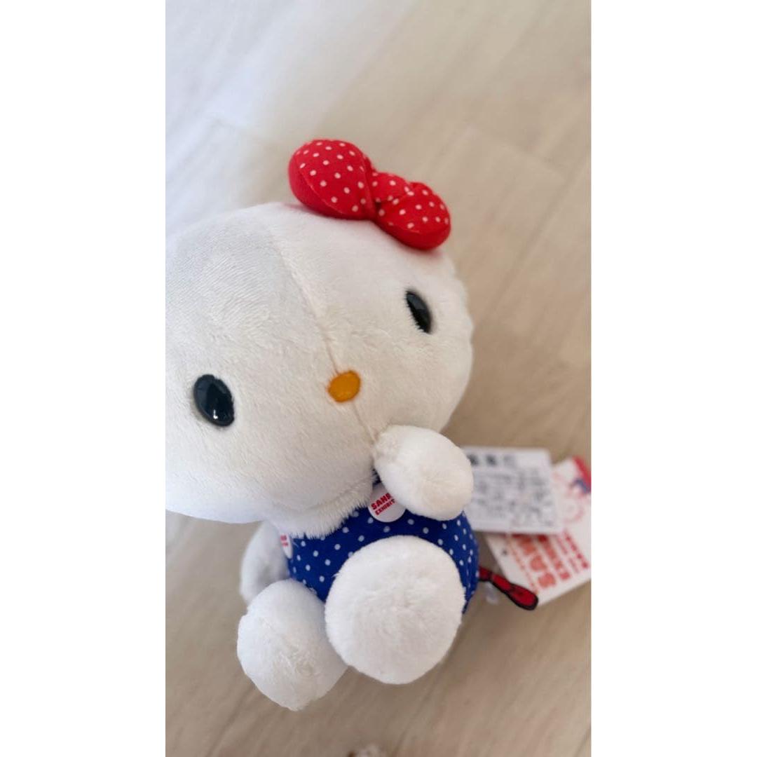 Hello Kitty stuffed animal polka dot pattern