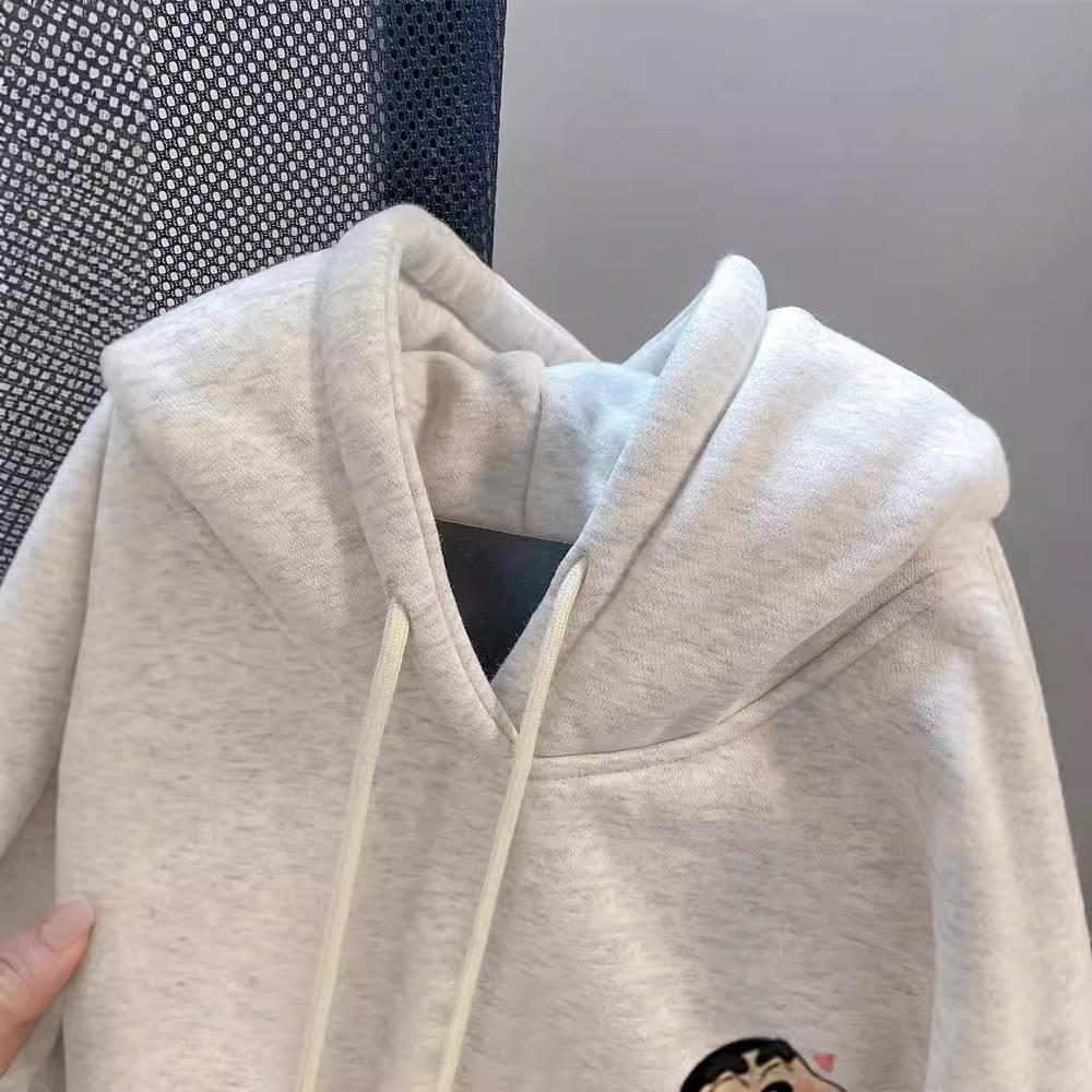 Early Autumn Korean Style Loose Crayon Shin-chan Oversized Women's Hoodie