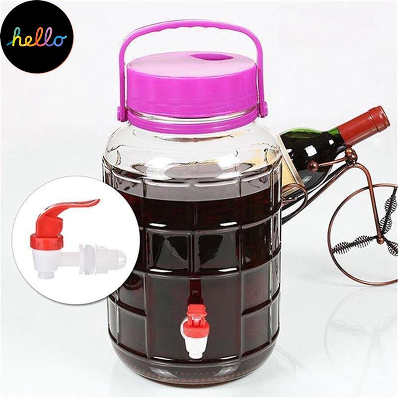 Home Supplies DIY Szklany kran z butelką wina Kran z kranem do butelkowania