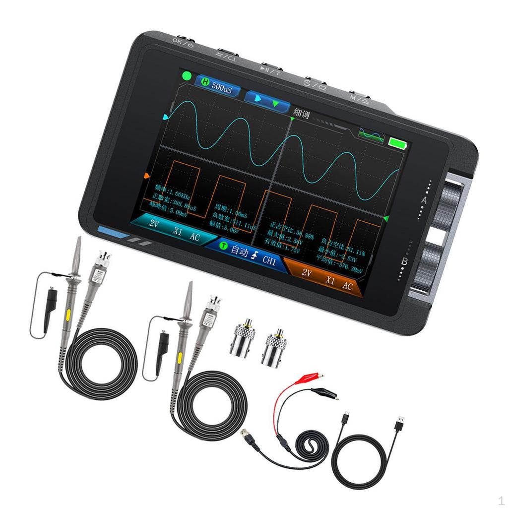 Digital Oscilloscope Continuity Tester 50MHz Portable for Power Meter