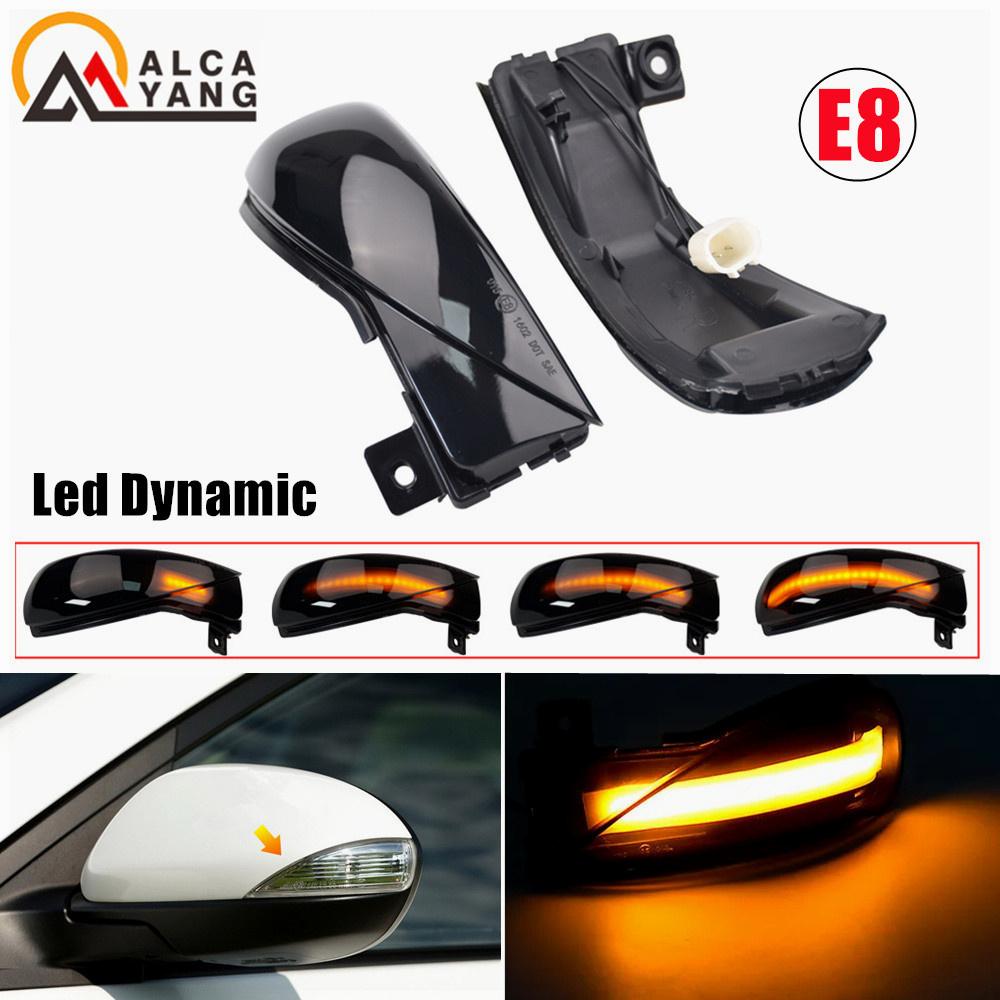 2pcs Rear View Mirror Indicator Blinker Lamps Dynamic LED Turn Signal Light for Mazda 3 BL 2008-2014 6 GH 2007-2015