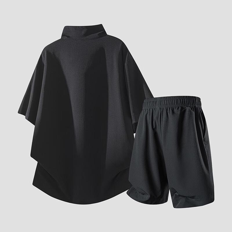 MEDE Men's Loose Fit Ice Silk Quick-Dry Sportswear Set