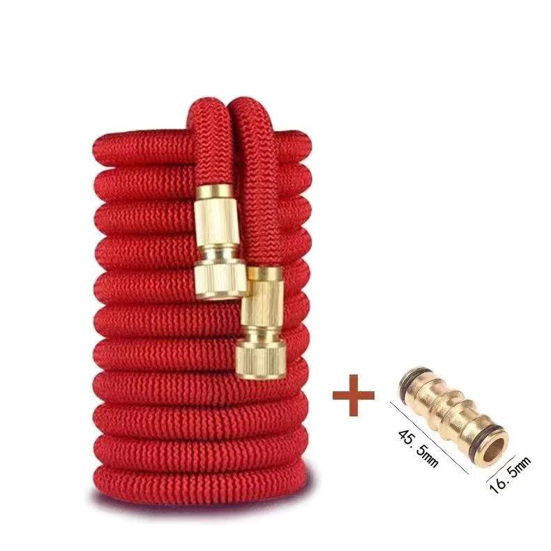 High-Pressure Telescopic Water Hose with Explosion-Proof Nozzle, Ideal for Car Wash and Garden Watering.