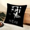 Vintage The C-Cure Rock Band Cushion Cover Soft Short Plush Pillow Cover Smooth Cozy Texture Aesthetic Cushion Case Home Decor