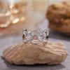 Blogger Flower God Design Niche S925 Sterling Silver Hollow Flower Ring Does Not Fade Advanced Sense Index Finger Ring Female