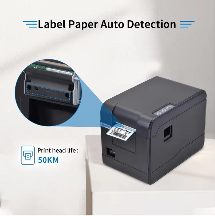 Xprinter XP-233B USB Thermal Barcode Printer For Adhesive Labels, 20-58mm Width