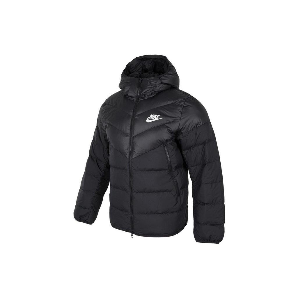 Nike Men Logo Casual Hooded Down Jacket Black DV0754-010