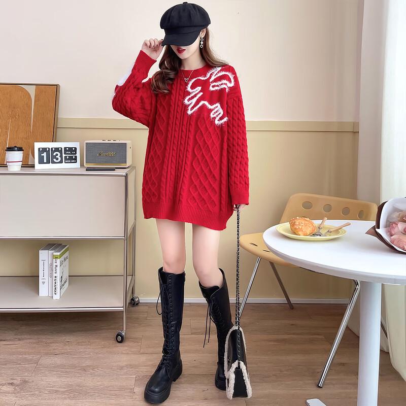 

IMAGINEX Women s Cartoon Jacquard Knit Cardigan One Size