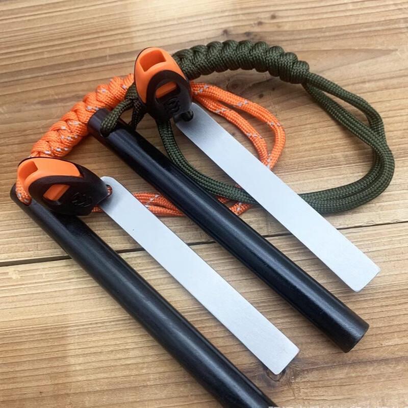 Outdoor Survival Flint with Whistle