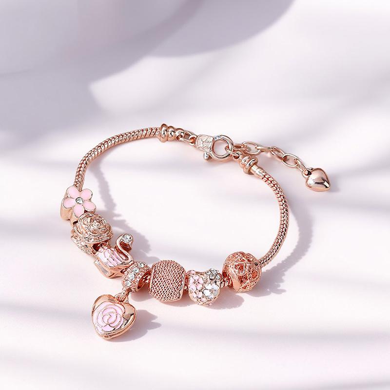 Matching Multi-Element Charms Beaded Bracelet For Women Daily Wear Party Accessories Gift Jewelry