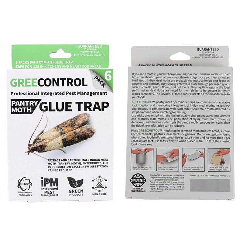 6Pcs/Box Female Pheromone Moth Trap Pest Control Home Physics Strong Killer Mothbuy at a low