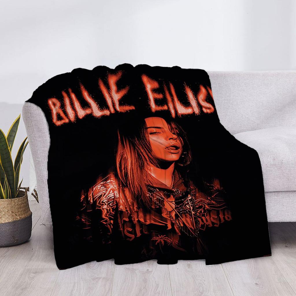 American Pop Singer Blanket Luxury Billi Cover Fluffy Soft Blankets & Throws Plaid Throw Sofa Microfiber Star H Anime Child Cute