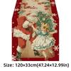 New Year Christmas Table Runner Santa Claus Xmas Bells Christmas Tablecloth Flag Cover Navidad Gift Merry Christmas Decorations