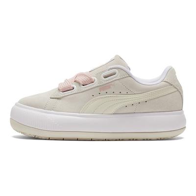 Suede Mayu Heart Suede Leather Thick Sole Non-Slip Wear-Resistant Lightweight Increased Height Low-Top Sneakers Women Sneakers 387321-03