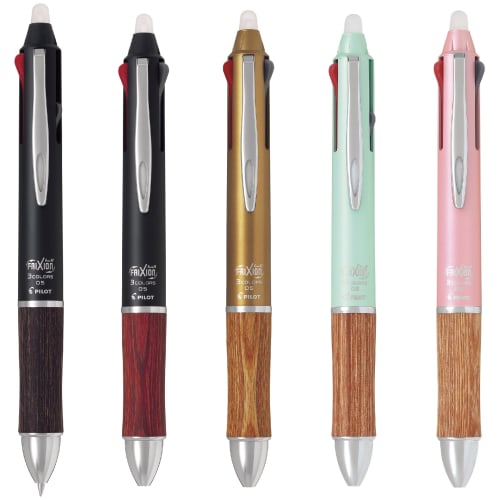 Pilot Erasable 3 Color Ballpoint Pen Frixion Ball 3 Wood 0.5 Deep Red LKFB-2SEF-DR