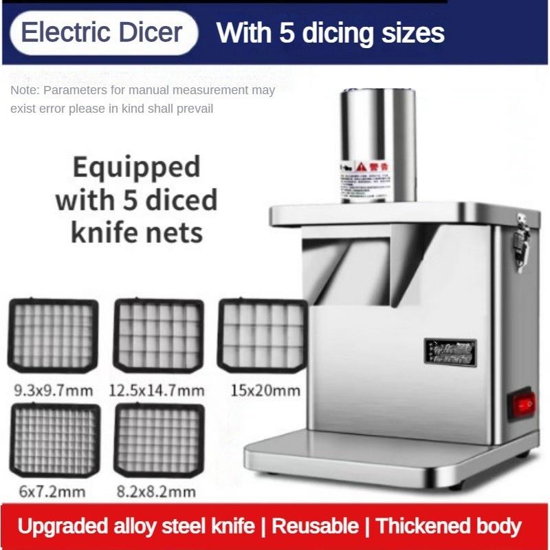 250W Portable Kitchen Onion Chopper Electric Diced And Sliced Machine Multifunction Potatoes Carrots Dicing Salad Maker