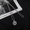 Ins Korean Version of High-end Personalized Hip-hop Snowflake Necklace Pendant Rotatable Men's and Women's Niche Trendy Sweater Chain