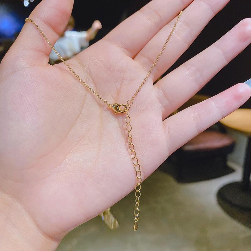 Real Gold Color Retention Ruyi Abacus Necklace: 2024 Chinese Style Clavicle Chain for Wealth and Luck