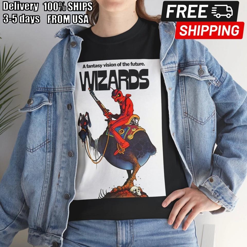 Wizards 1977 TShirt Fantasy Science Fiction Bakshi M