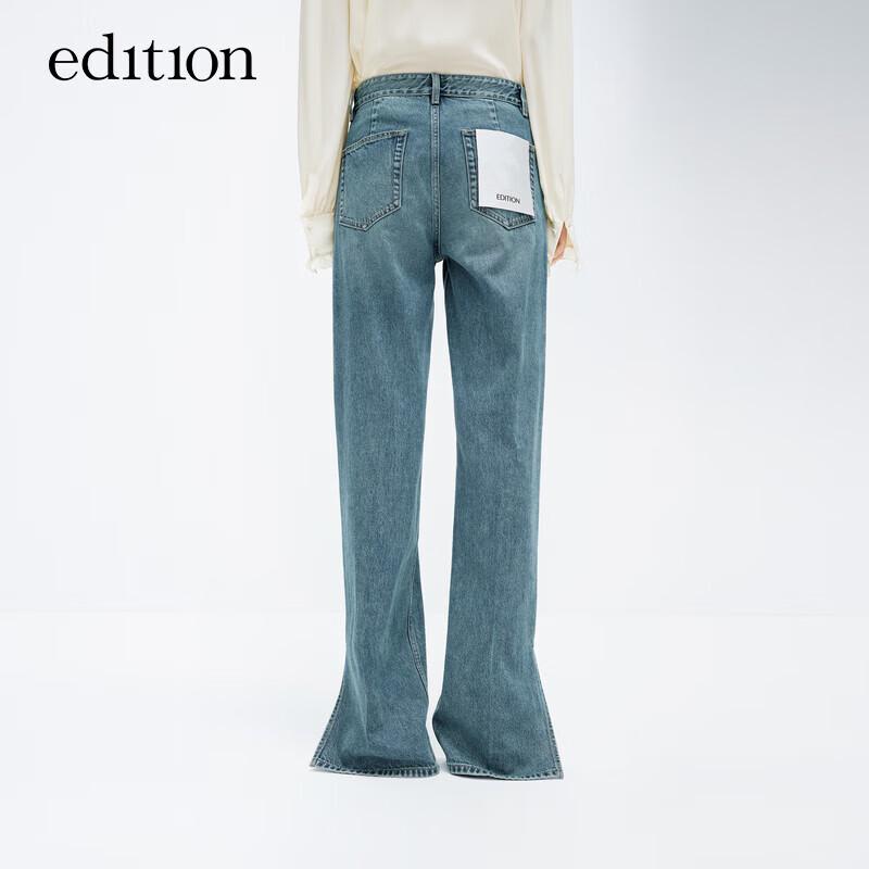 Edition Women's Vintage Flared Jeans with Split Hem