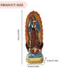 Resin Mexican Virgin Mary Statue Desktop Ornament European Our Lady Statue Handicrafts  Home Decor for Office