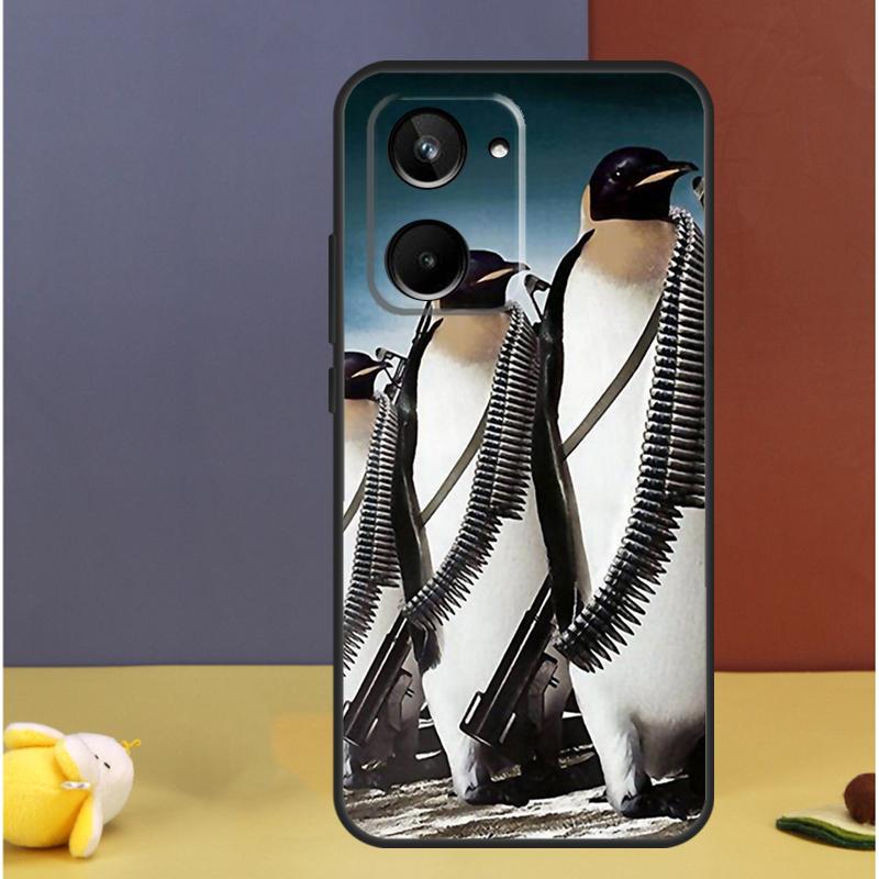 Cute Penguin For Realme GT7 GT6 15 Pro 10 11 12 13 14 Pro Plus C55 C71 C75 C67 C63 C61 C53 C35 C65 Case