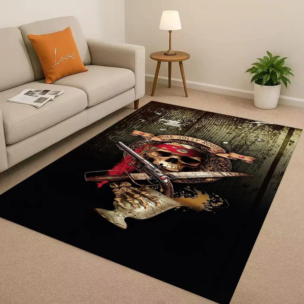 

HD Pirates Of The Caribbean Jack Johnny Depp Christmas Living Room Non-Slip Area Rug Carpet For Bedroom Sofa,Home Doormat 40x60cm( 15x23in )