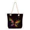 Butterfly print thick rope single-shoulder beach bag 7236 CLE