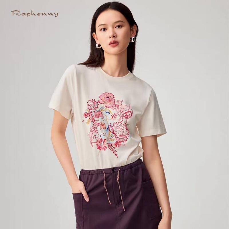 Raphenny Women s Fluffy Cotton T-Shirt XL