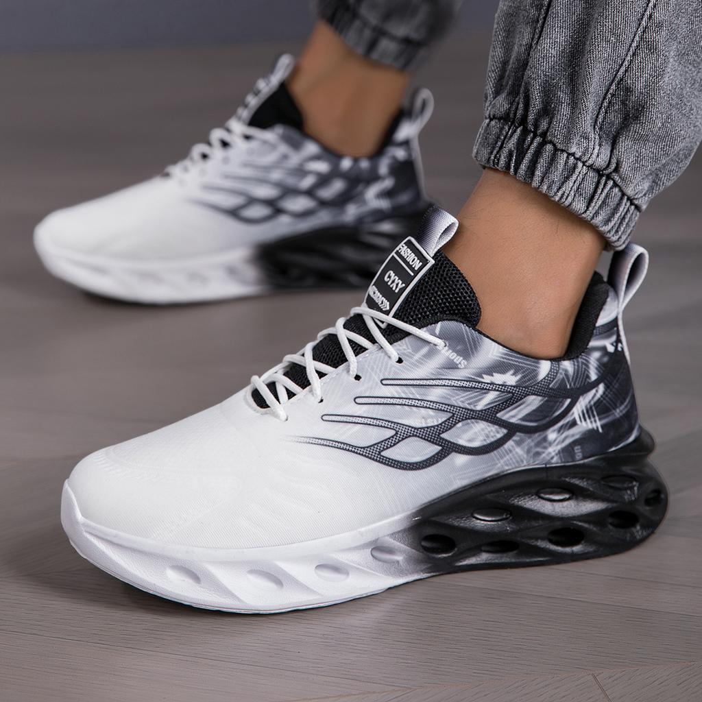 Yrzl Mens Breathable Sneakers Lightweight Comfortable Sports Shoes For Non Slip Sneakers Athletic Outdoor Training Walking Shoes