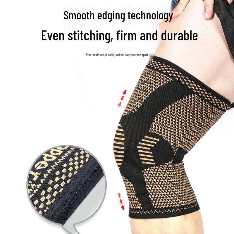 Copper Fiber Knee Pads for Sports: Breathable Support for Basketball, Cycling, Running & Fitness