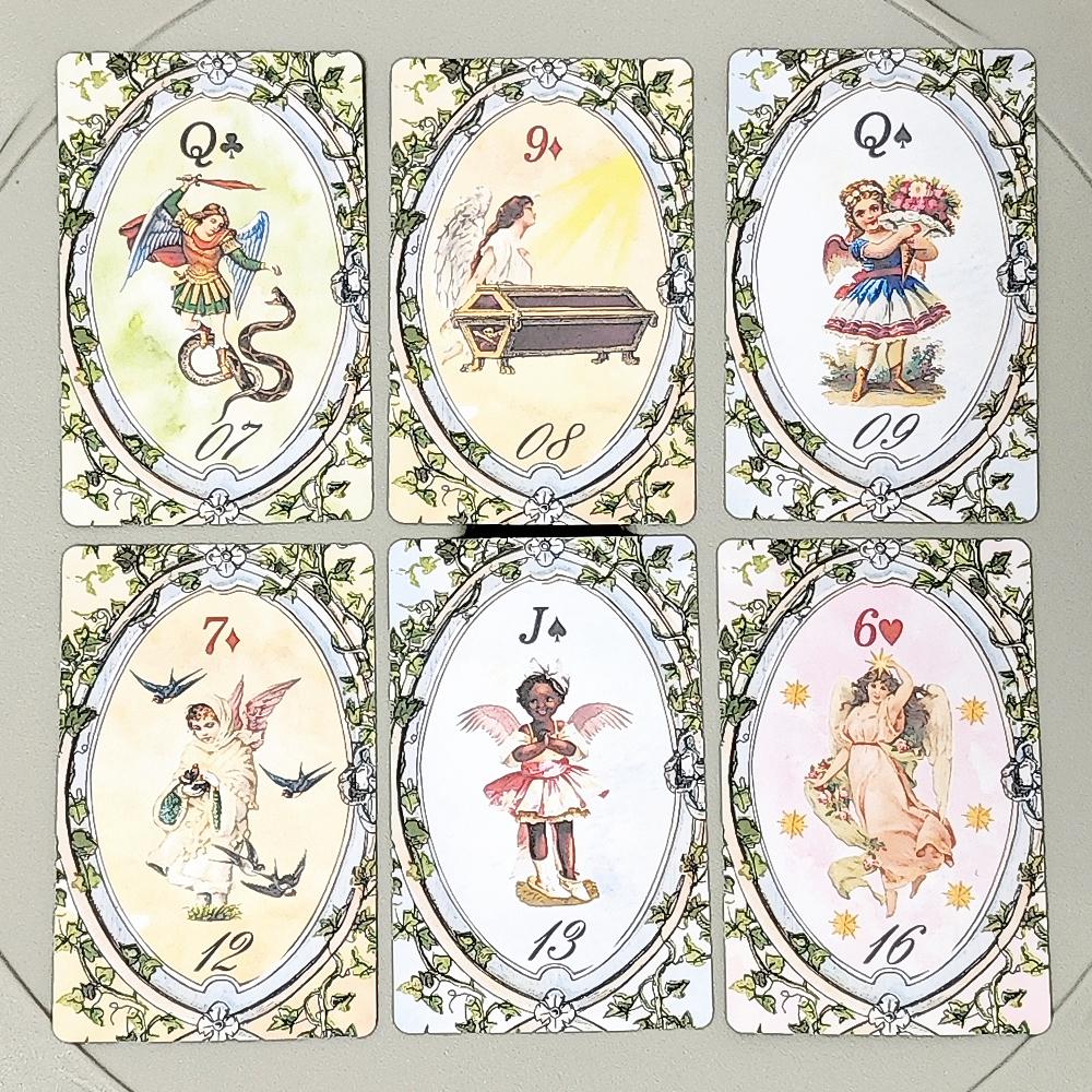 9*6cm Angel Lenormand Deck 36 Pcs Lenormand Cards