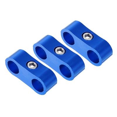 ACROPIX AN4 Hose Separator Clamp Car Accessories Blue - Pack of 3