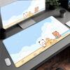 Anime Mousepad Kawaii Bubu Dudu Laptop Office Extend Deskmat PC Gaming Accessories HD Print Cute Rubber Carpet Non-slip Keyboard
