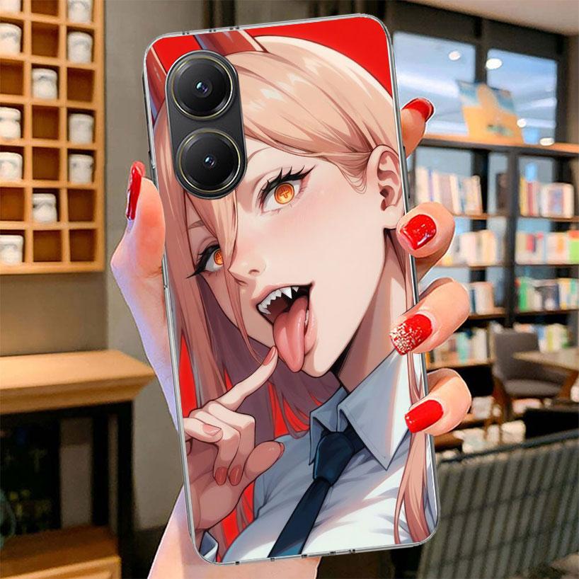 C-Chainsaw Mans Power Phone Case For Xiaomi Poco F7 Ultra X7 X6 X5 Pro M7 Redmi 15C 15 13C 13 12C 12 10C 10 9A 9C 9T 9 Shell Poc