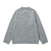 Unisex Oversized Knit Sweater With Cat Jacquard Round Neck Loose Fit Winter Casual Wear