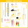 Interactive Cat Teaser Wand Set Cat Teaser Wand Toy with Suction Cup Feather Indoor Kitten Exerciser Cat Wand Pet Supplies