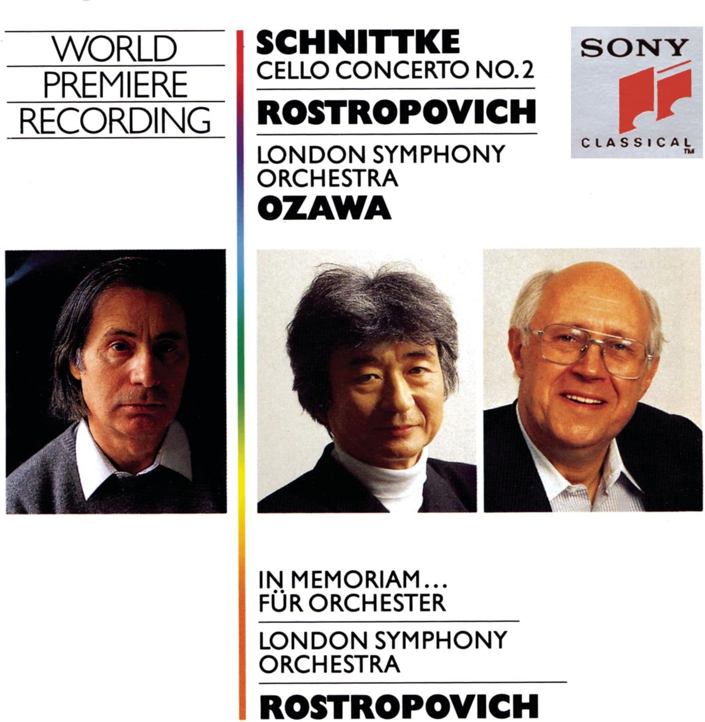 

CD ШНИТКЕ; РОСТРОПОВИЧ - Виолончельный концерт 2 SK48241 US Классика Б/У
