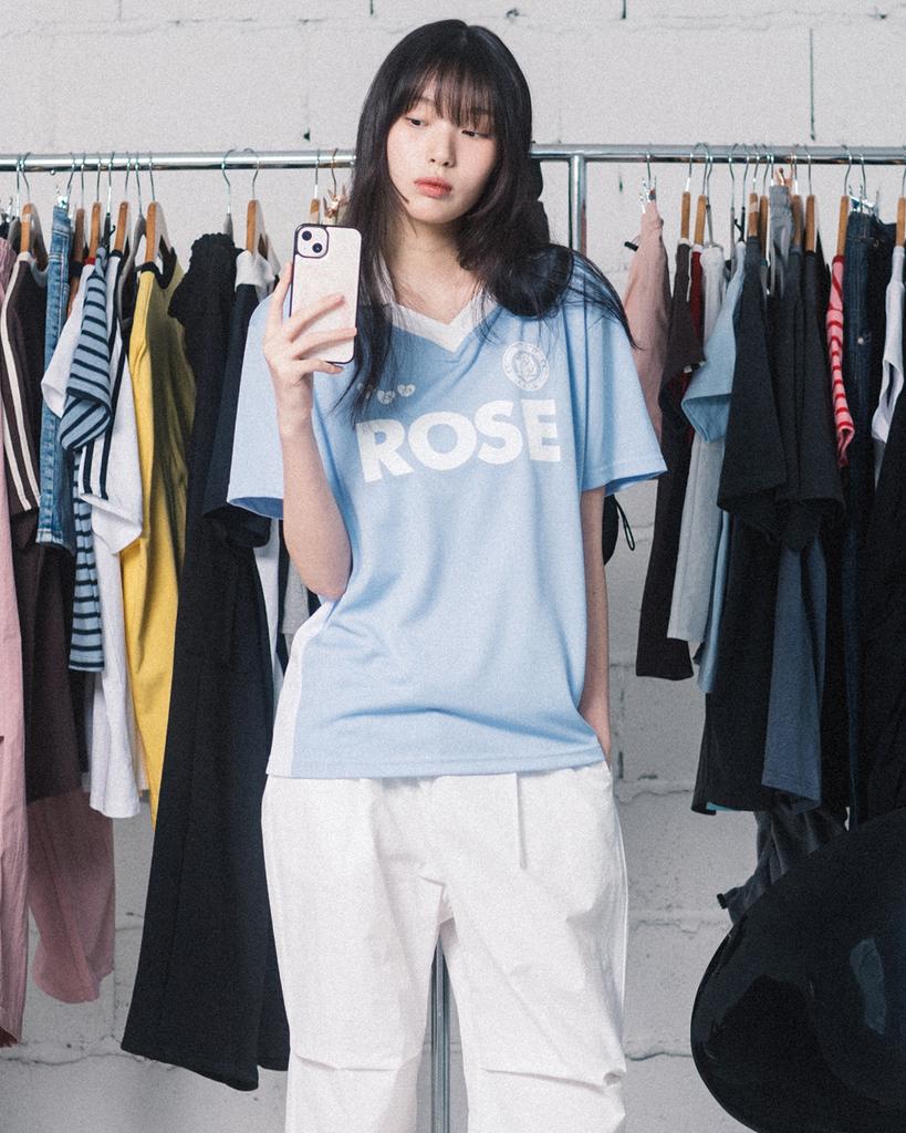 HAVISM Rose Soccer Uniform S/S Tee(Sky Blue)
