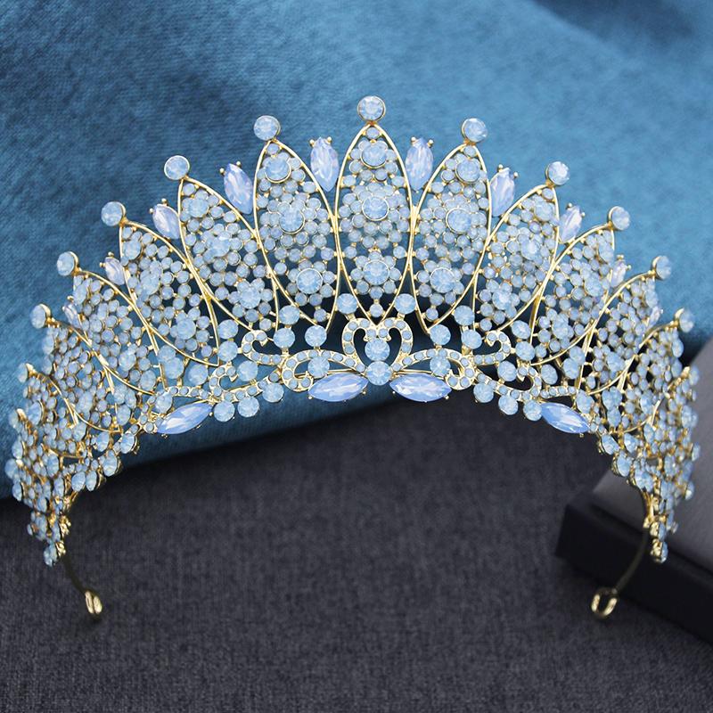 Luxury Rhinestone Tiara for Bride Tiaras and Crowns Party Pageant Wedding Crown Hair Jewelry Headbands Costume Accessories